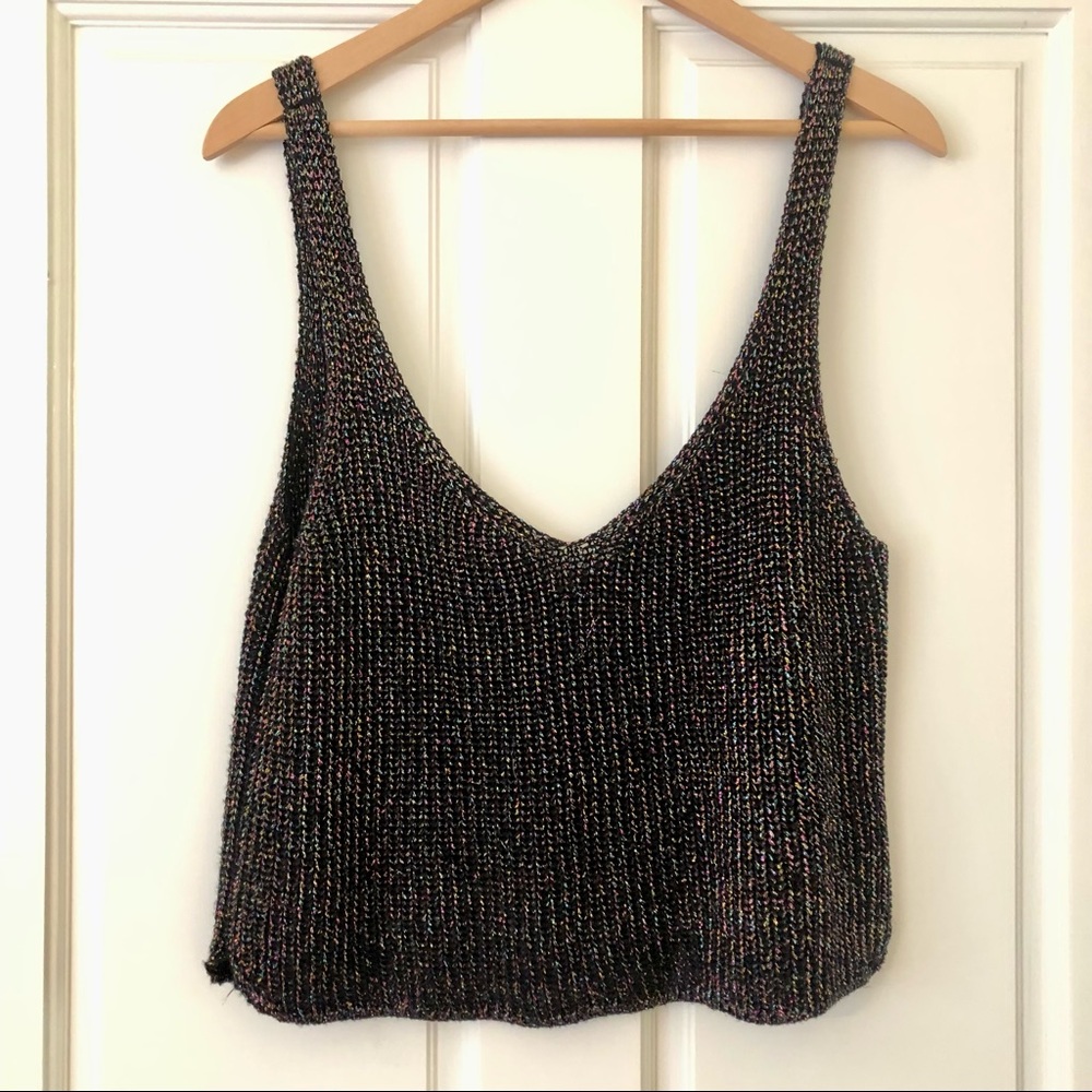 Multicolor Knit Tank - Metallic